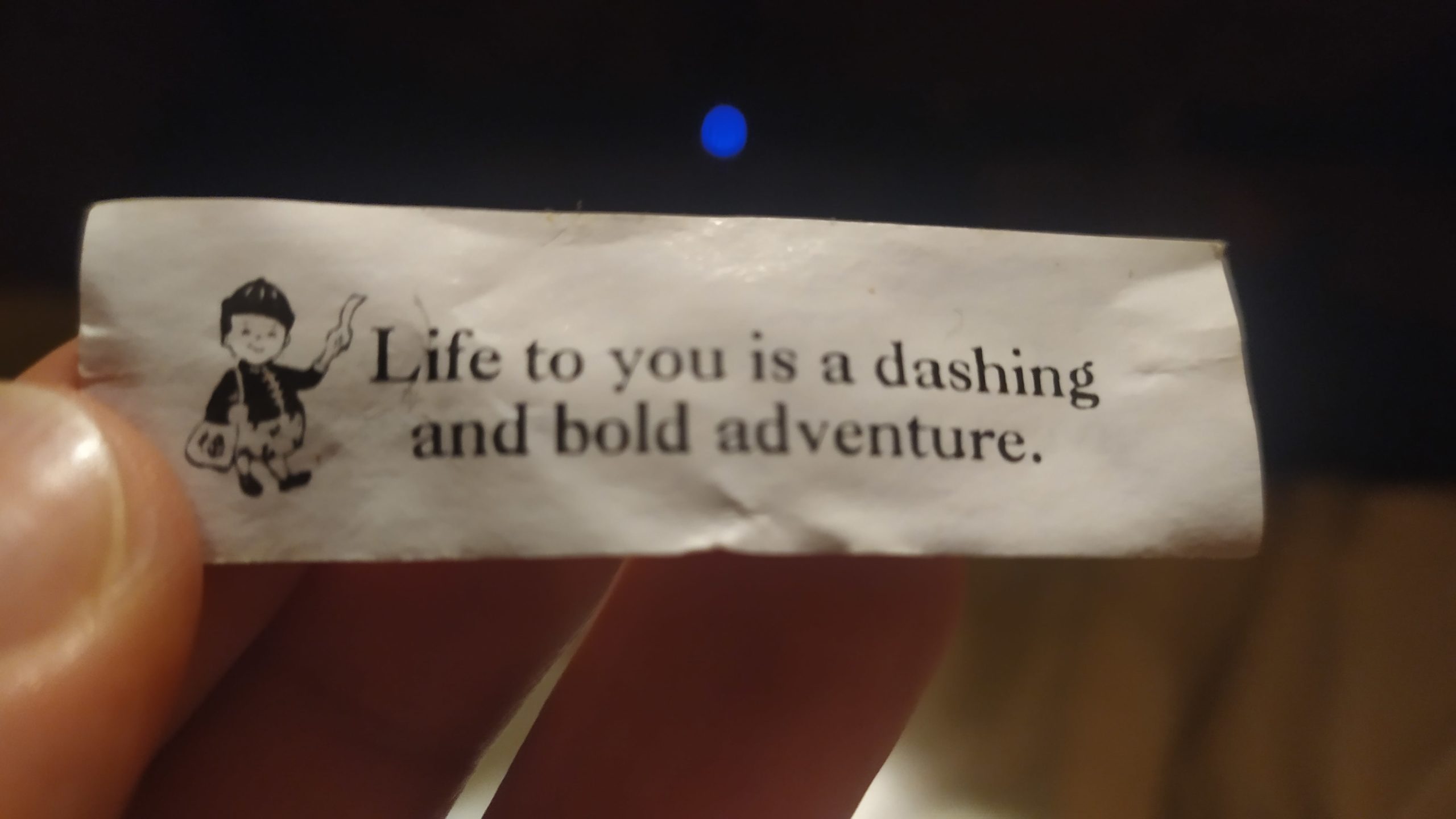 un message provenant d'un "fortune cookie'